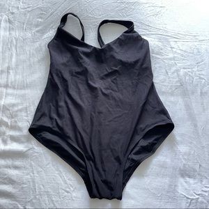 And Black The Amalfi Ribbed One Piece Swimsuit - XXL